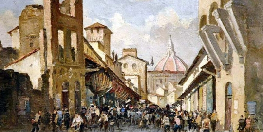 Charles Cundall - The Ponte Vecchio