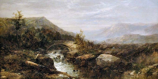 John Brandon Smith - Angler On The Bank Of A Mountain River